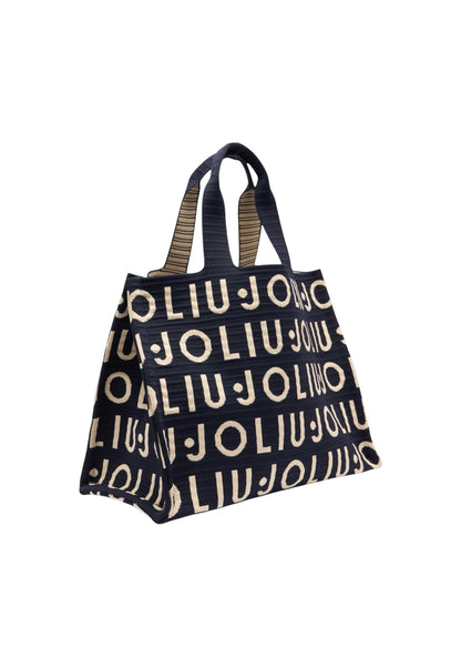Liu Jo Borsa Donna Liu Jo L TOTE KNITTED LOGO black  black