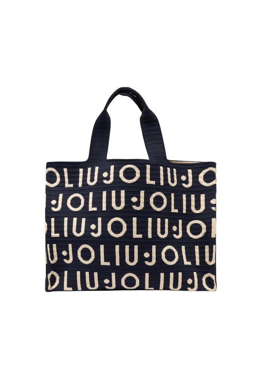 Liu Jo Borsa Donna Liu Jo L TOTE KNITTED LOGO black  black