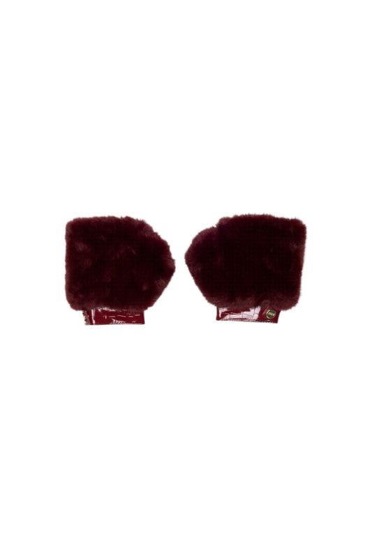 Ayfee Guanti Donna Ayfee MANICOTTI FAKE FUR bordeaux  bordeaux