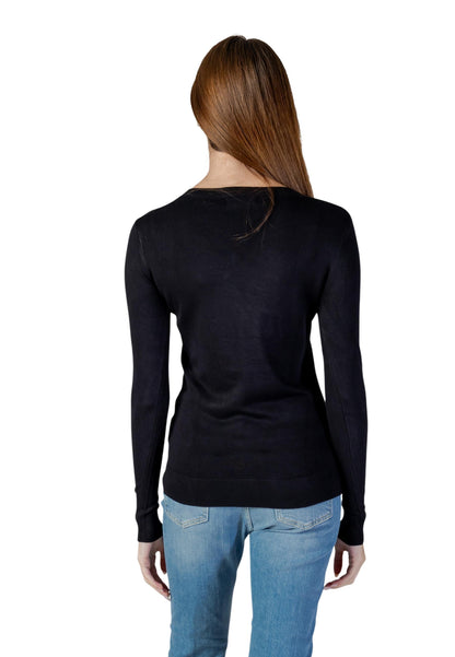 Guess Maglia Donna Guess LS VN STEPHANIE LOGO SWTR black  black