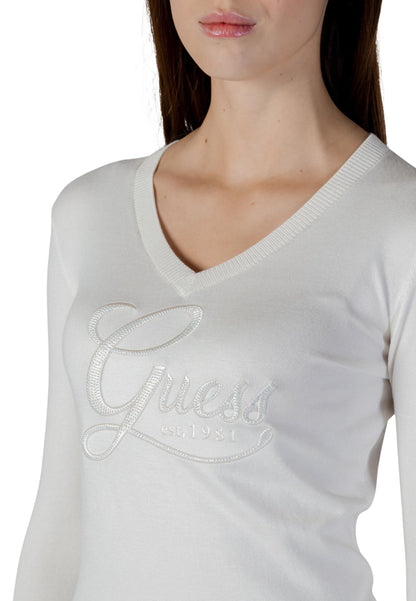 Guess Maglia Donna Guess LS VN STEPHANIE LOGO SWTR beige  beige