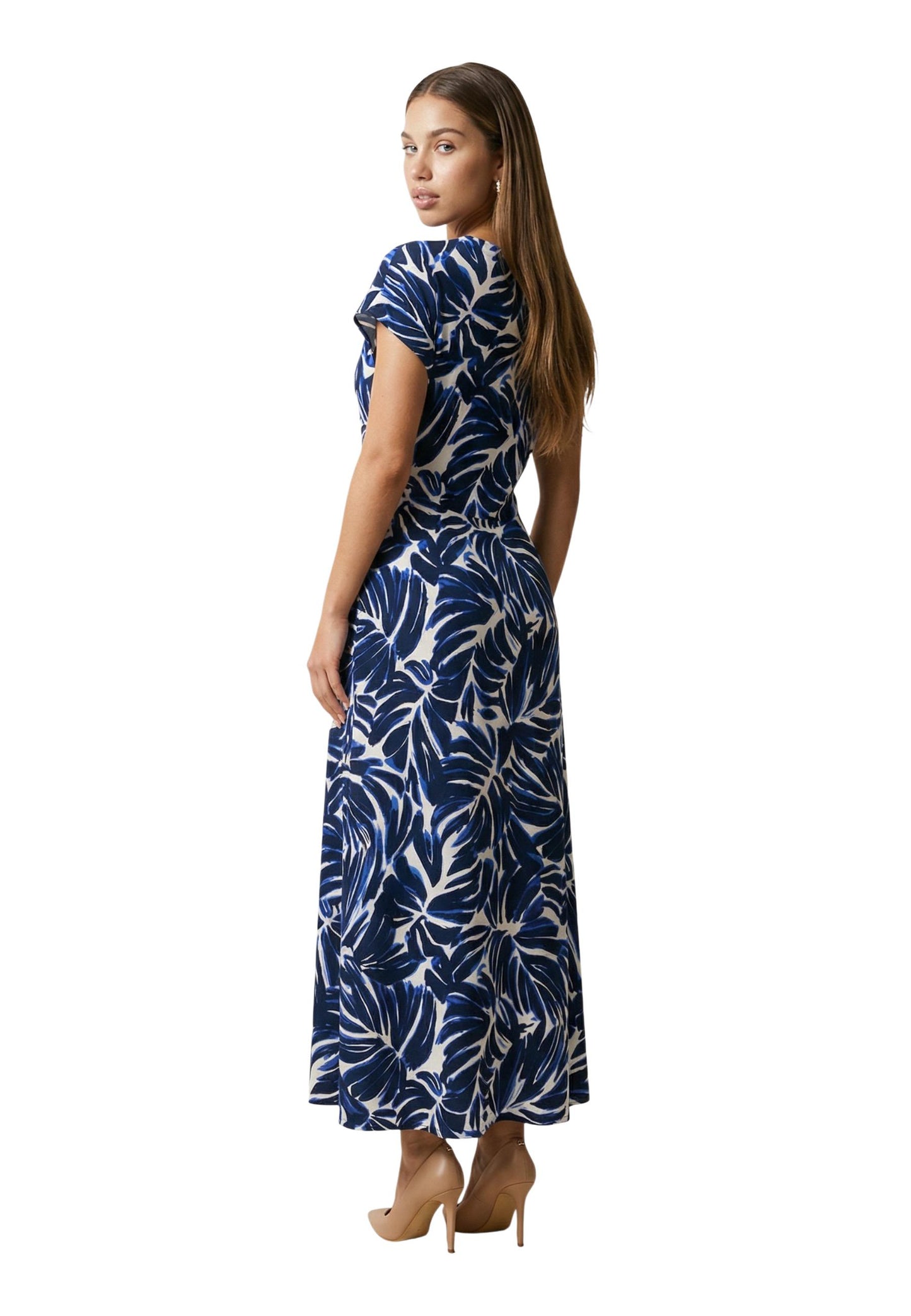 Only Abito Donna Only Onlnova Life Vis Mollie Long Dress Wvn blue  blue