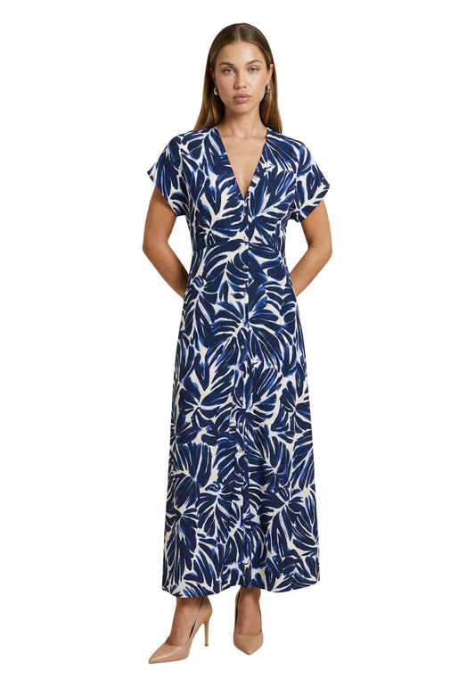 Only Abito Donna Only Onlnova Life Vis Mollie Long Dress Wvn blue  blue