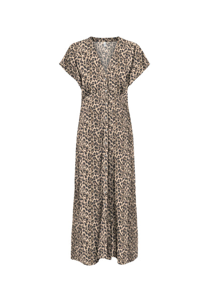 Only Abito Donna Only Onlnova Life Vis Mollie Long Dress Wvn brown  brown
