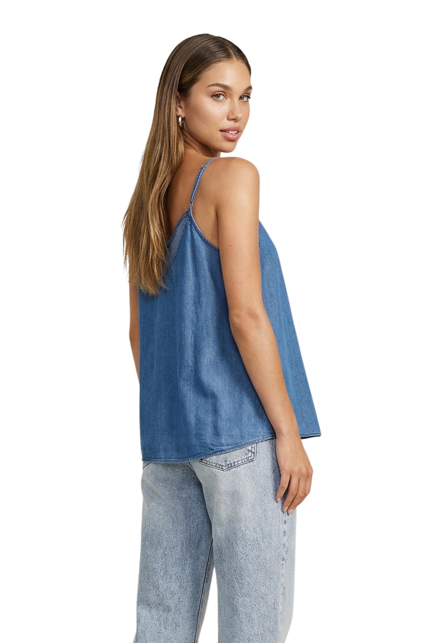 Only Canotta Donna Only Onlnova Azure Singlet Wvn blue  blue