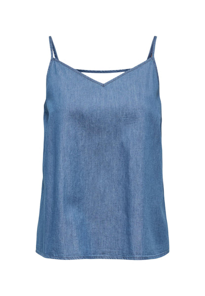 Only Canotta Donna Only Onlnova Azure Singlet Wvn blue  blue