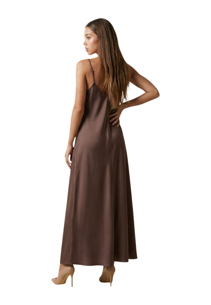 Only Abito Donna Only Onlmadeli Oaklyn Strap Long Dress Wvn brown  brown