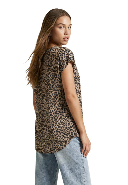 Only Blouse Donna Only ONLNOVA LIFE VIS S/S TOP WVN brown  brown