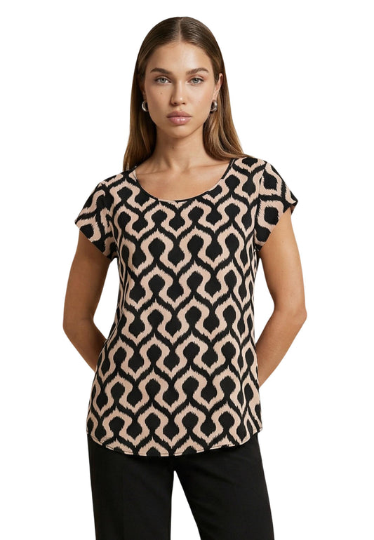 Only Blouse Donna Only ONLNOVA LIFE VIS S/S TOP WVN black  black