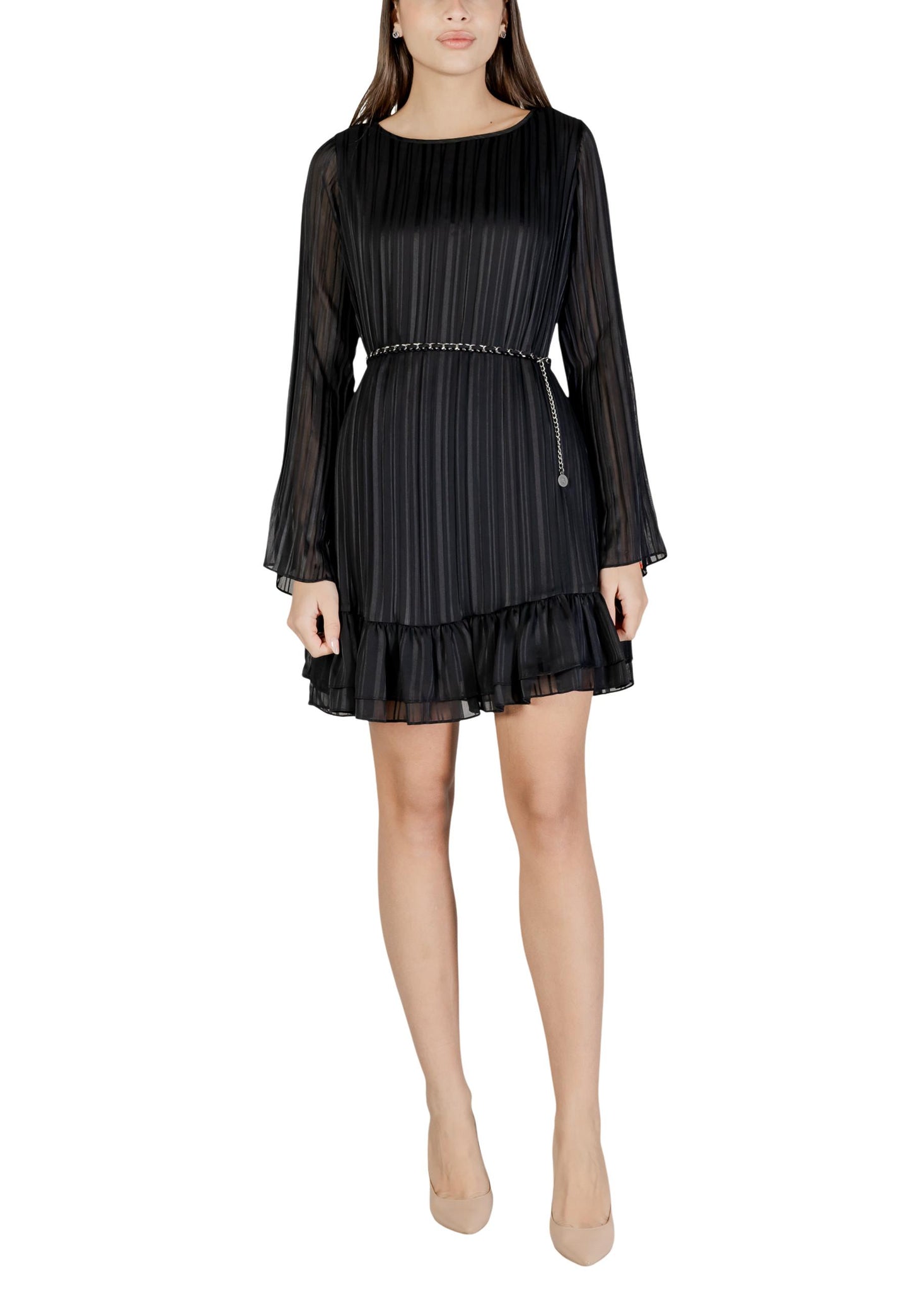Guess Abito Donna Guess LS ILENIA PLEAT DRESS black  black