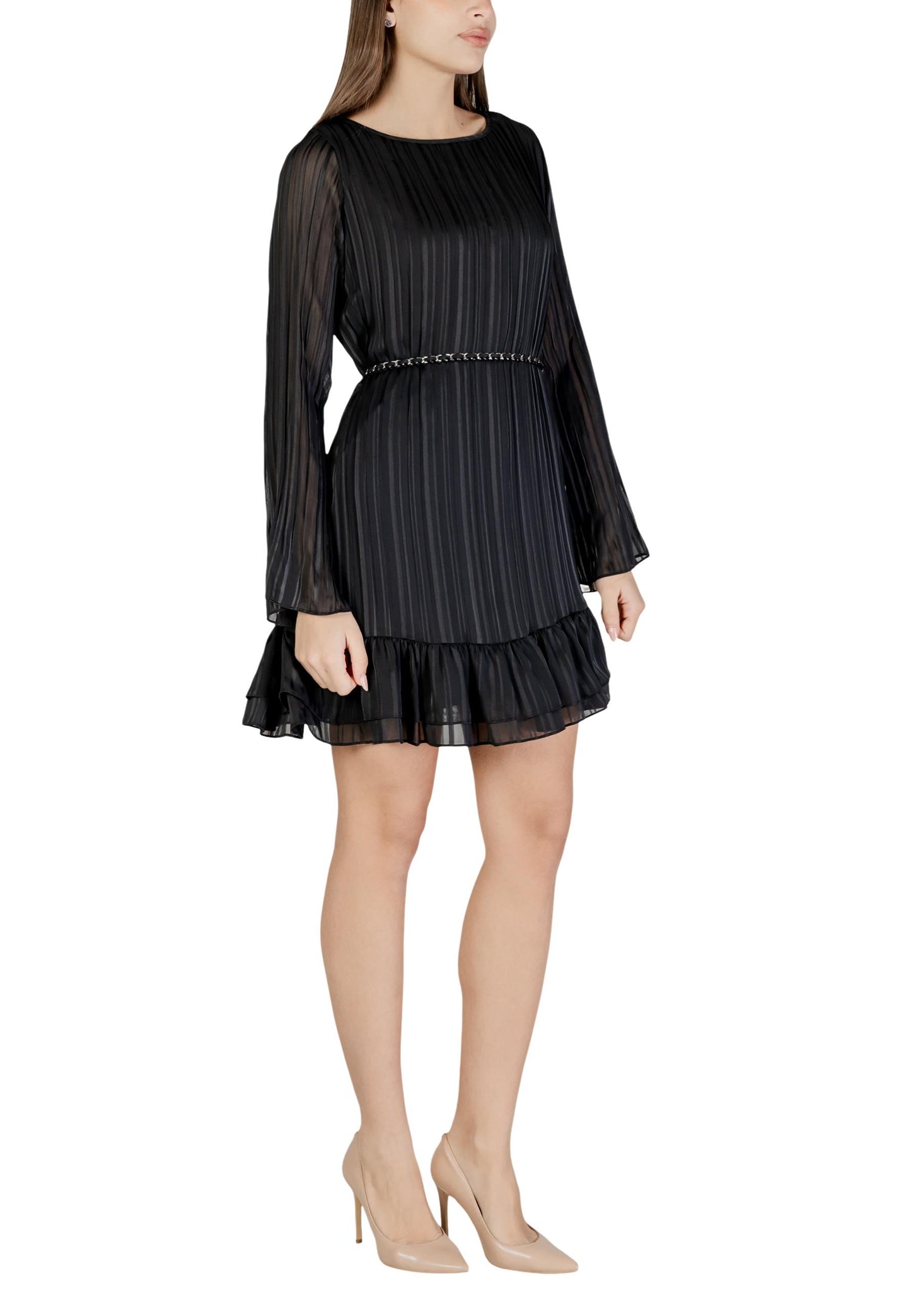 Guess Abito Donna Guess LS ILENIA PLEAT DRESS black  black