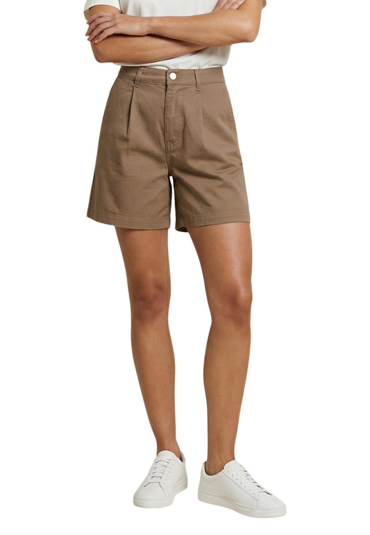 Jacqueline De Yong Shorts Donna Jacqueline De Yong Jdyemma Hw Wid Pleat Shorts Dnm brown  brown