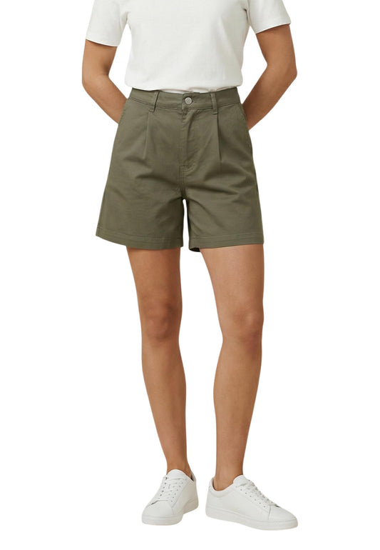 Jacqueline De Yong Shorts Donna Jacqueline De Yong Jdyemma Hw Wid Pleat Shorts Dnm green  green