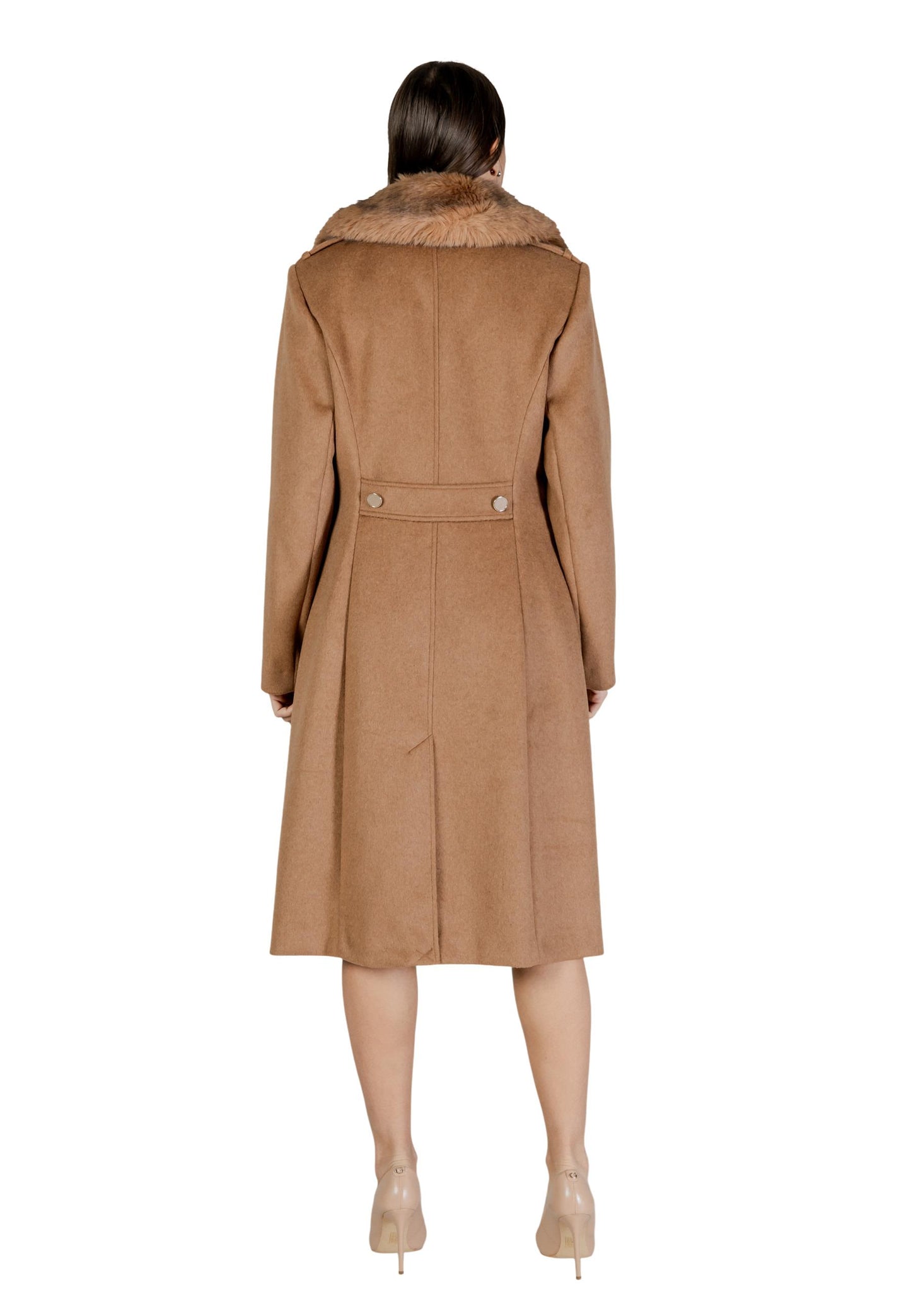 Guess Cappotto Donna Guess KAROLE FUR COLLAR COAT beige  beige