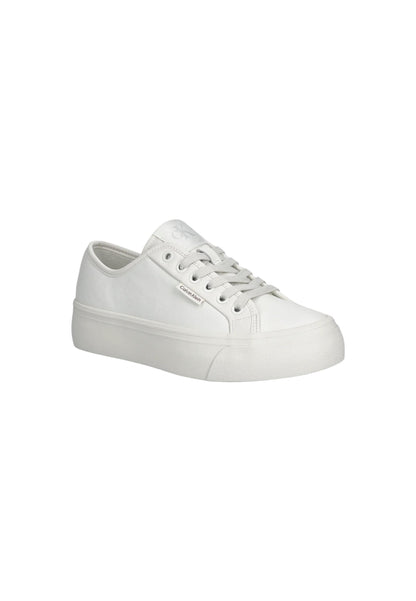 Calvin Klein Jeans Sneakers Donna Calvin Klein Jeans VULC FLATF LACE UP L white  white