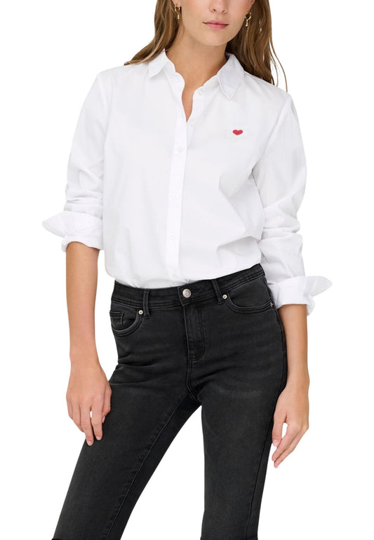 Jacqueline De Yong Camicia Donna Jacqueline De Yong Jdymio L/S Embroidery Shirt Wvn Noos white  white