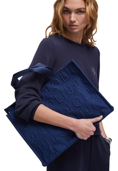 Liu Jo Borsa Donna Liu Jo L TOTE LOGO BUBBLE blue  blue