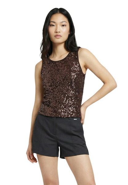 Jacqueline De Yong Top Donna Jacqueline De Yong Jdygloria Life S/L Sequins Jrs brown  brown