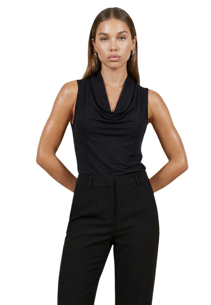 Only Top Donna Only Onlhannah S/L Waterfall Jrs black  black