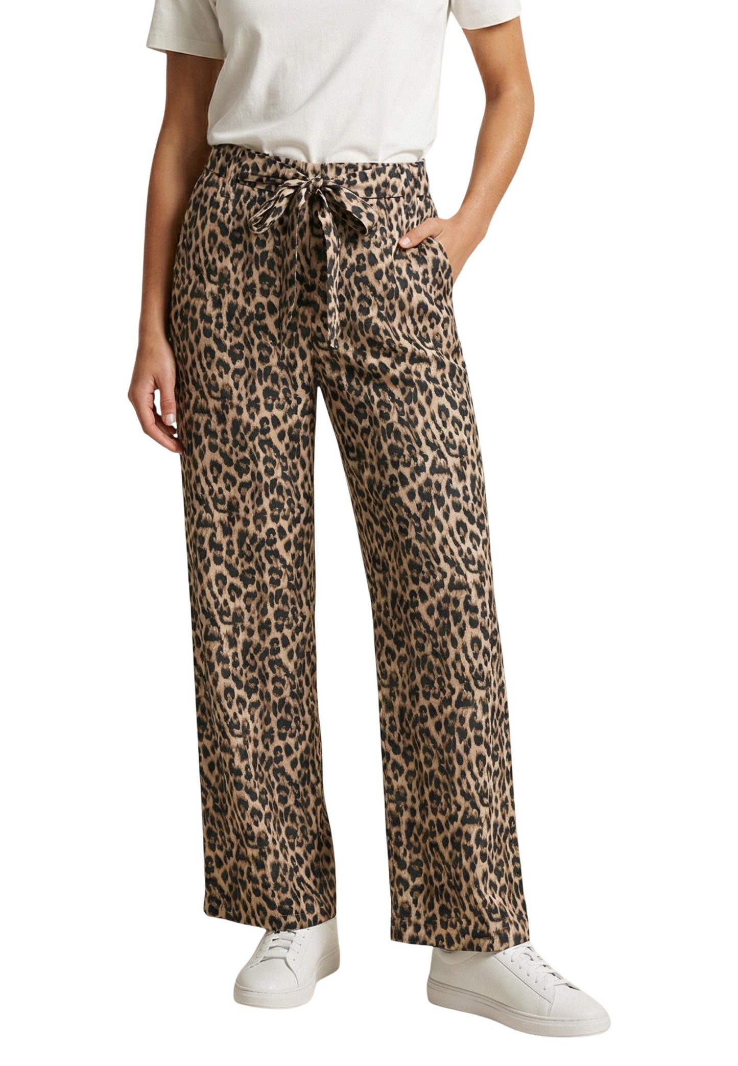 Only Pantaloni Donna Only ONLNOVA LIFE VIS CROP PALAZZO PANT WVN brown  brown