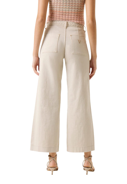 Guess Pantaloni Donna Guess ZOYA CROP LEG BRAIDED beige  beige