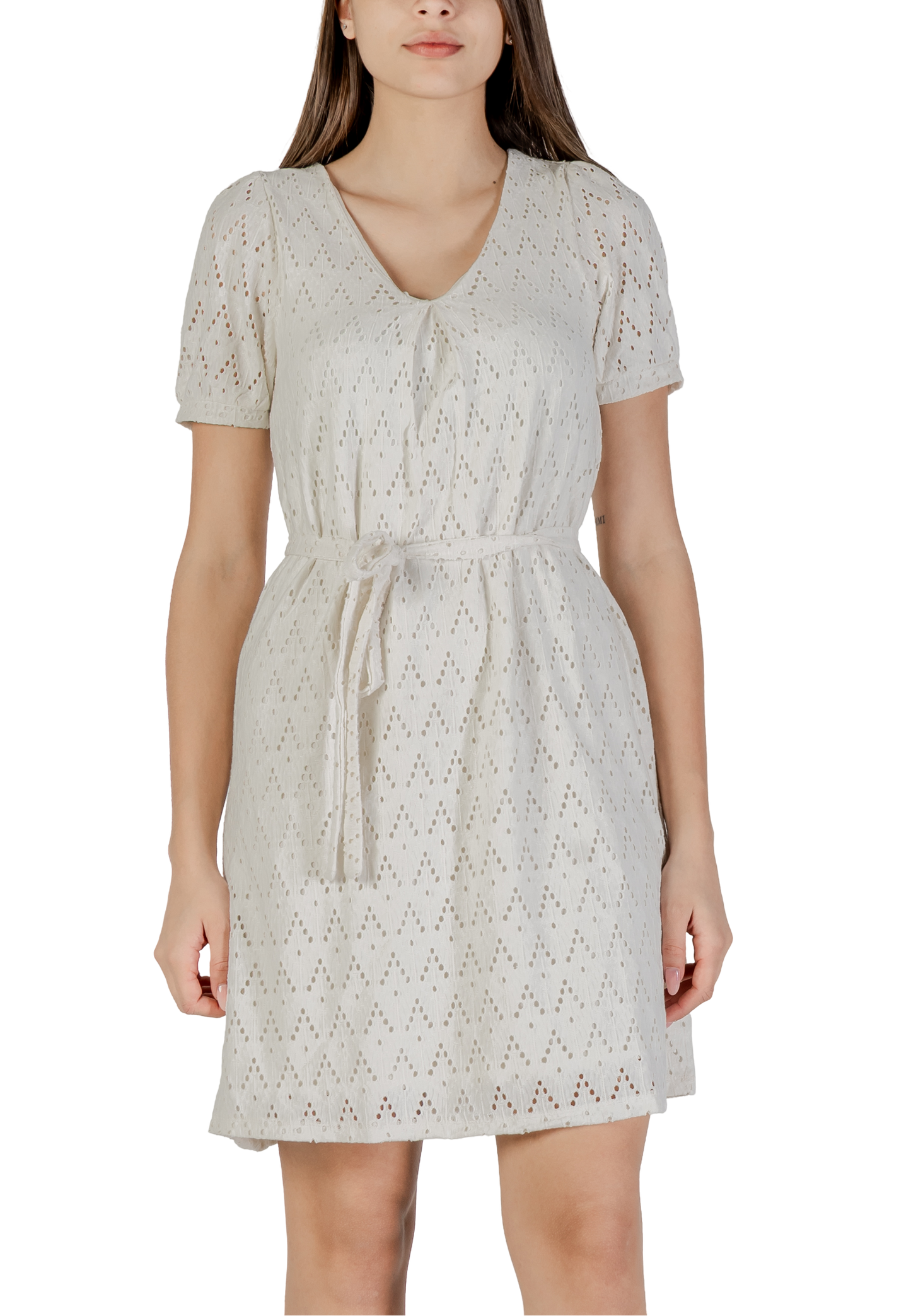 Vila Clothes Abito Donna Vila Clothes Viamalina V-Neck S/S/Pb beige  beige