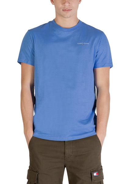 Tommy Hilfiger Jeans T-Shirt Uomo Tommy Hilfiger Jeans TJM SLIM LINEAR CHES light blue  light blue