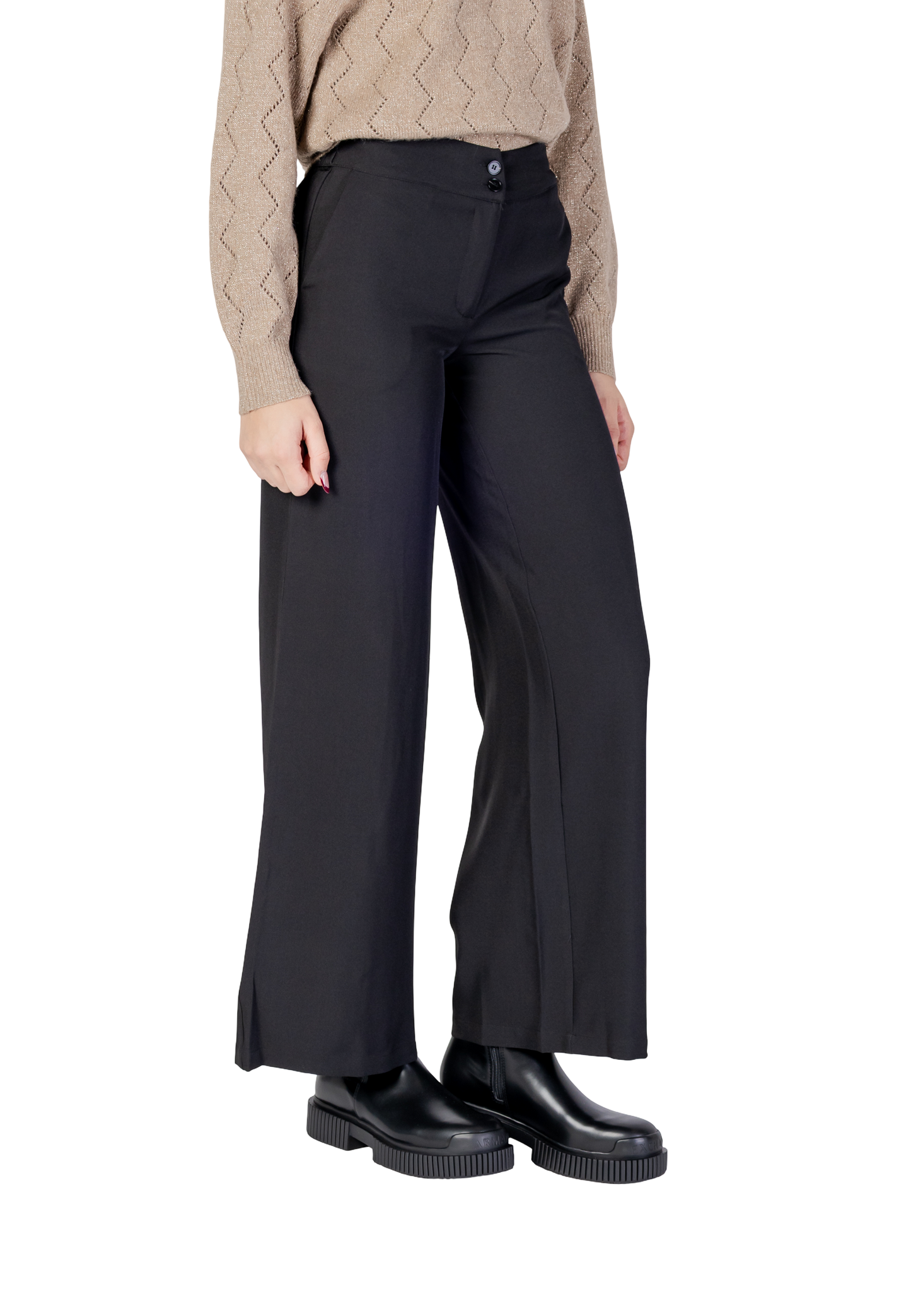 Jacqueline De Yong Pantaloni Donna Jacqueline De Yong Jdydora Hw Wide Pant Tlr black  black