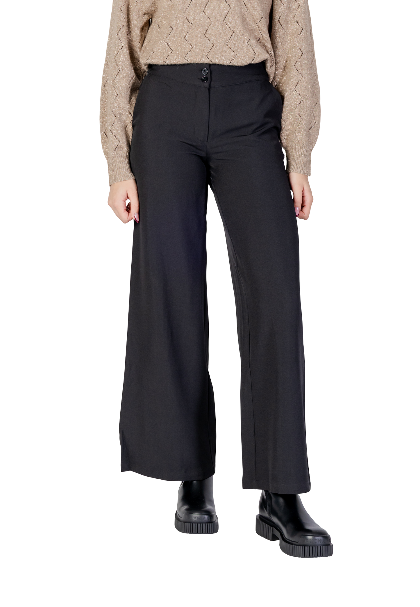 Jacqueline De Yong Pantaloni Donna Jacqueline De Yong Jdydora Hw Wide Pant Tlr black  black