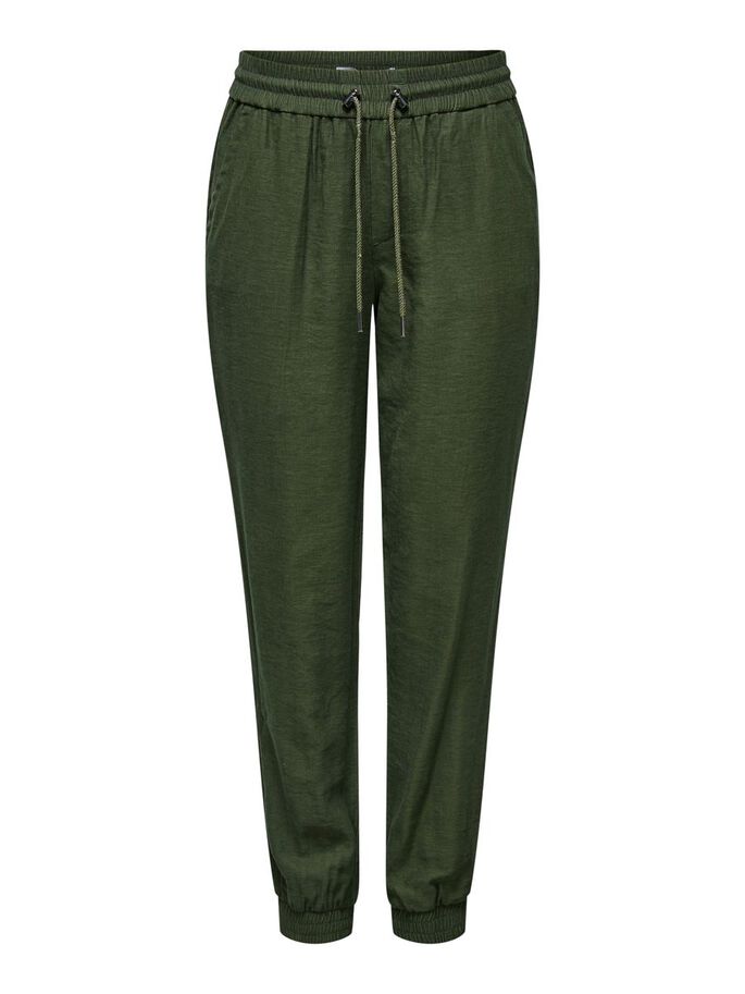 Only Pantaloni Donna Only KELDA-EMERY MW PULL-UP PANTS PNT NOOS green  green