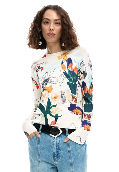 Desigual Maglia Donna Desigual 26SWJF35 beige  beige