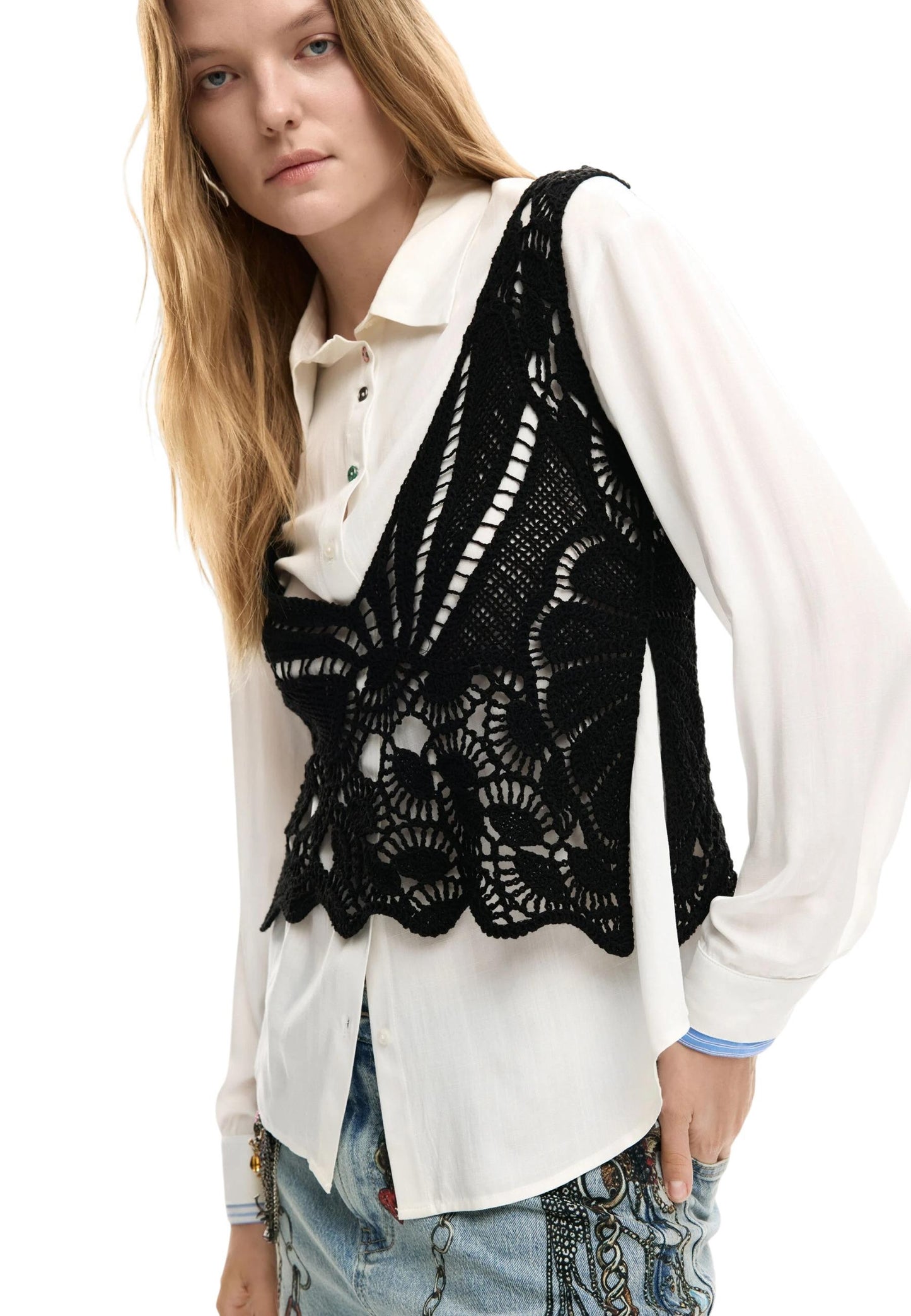 Desigual Camicia Donna Desigual 26SWCW07 white  white