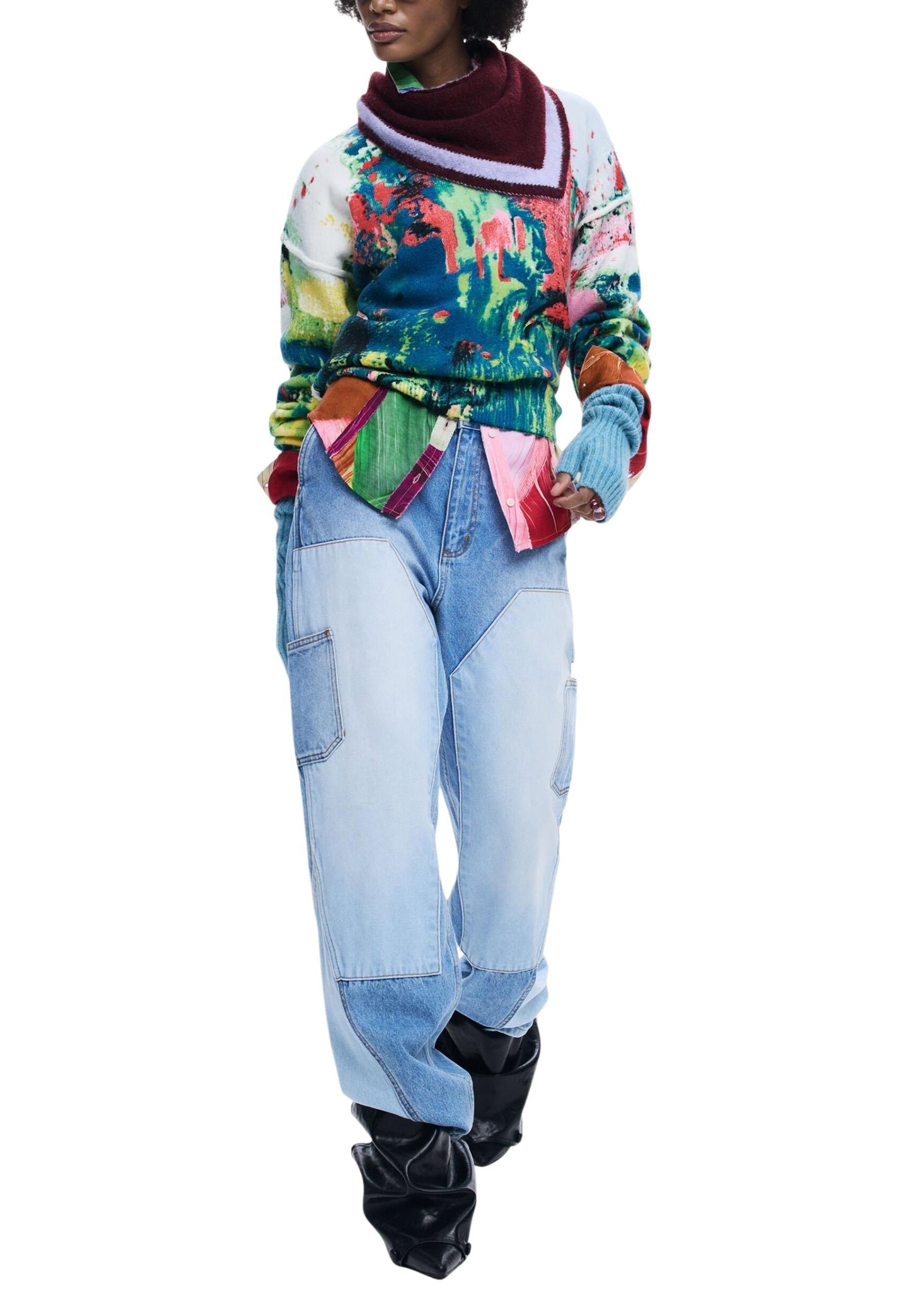 Desigual Maglia Donna Desigual 26SWJFX6 green  green