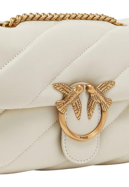 Pinko Borsa Donna Pinko LOVE PUFF MINI CL SHEEP NAPPA white  white