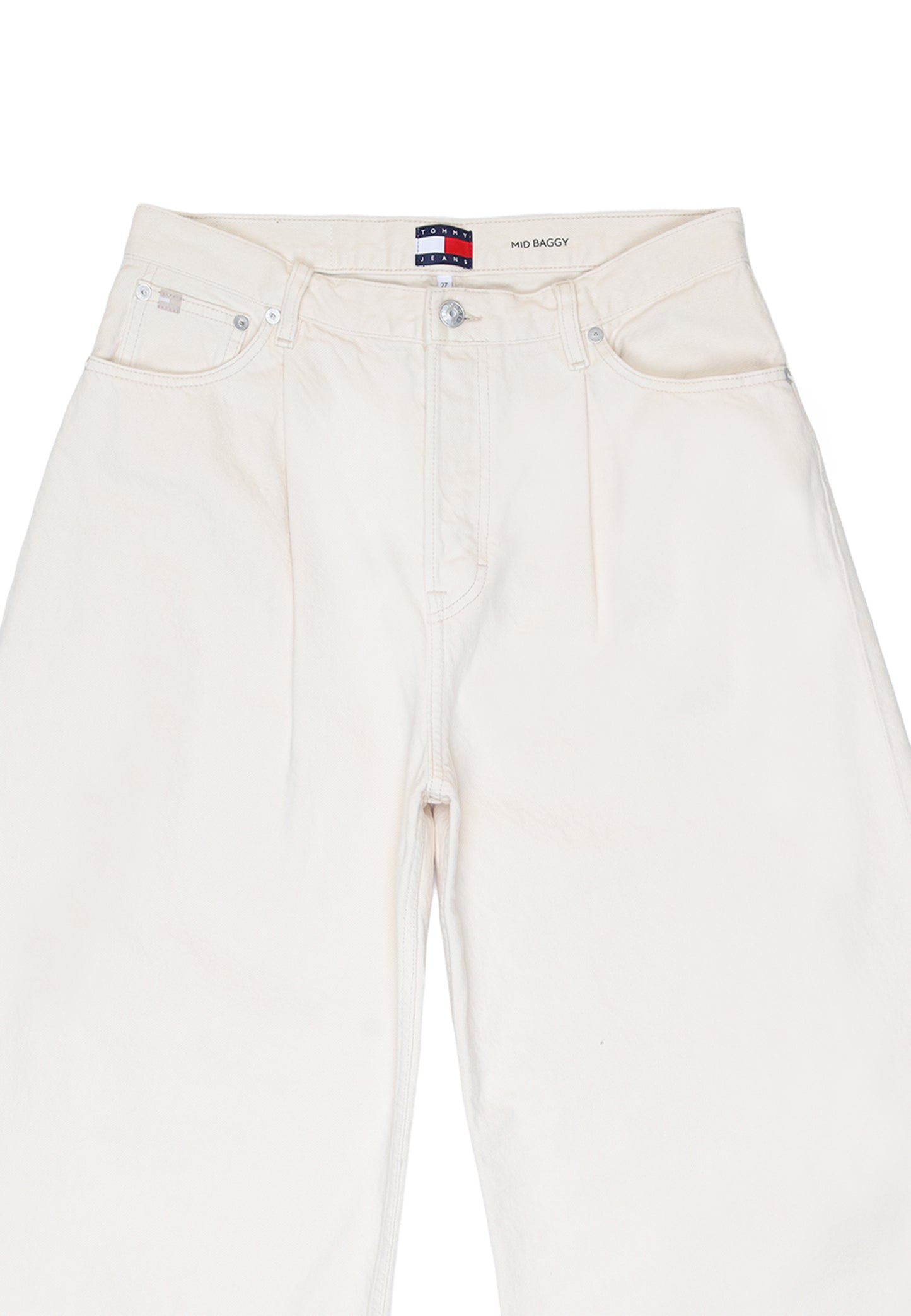 Tommy Hilfiger Jeans Jeans Donna Tommy Hilfiger Jeans MID RISE BAGGY PLEAT beige  beige