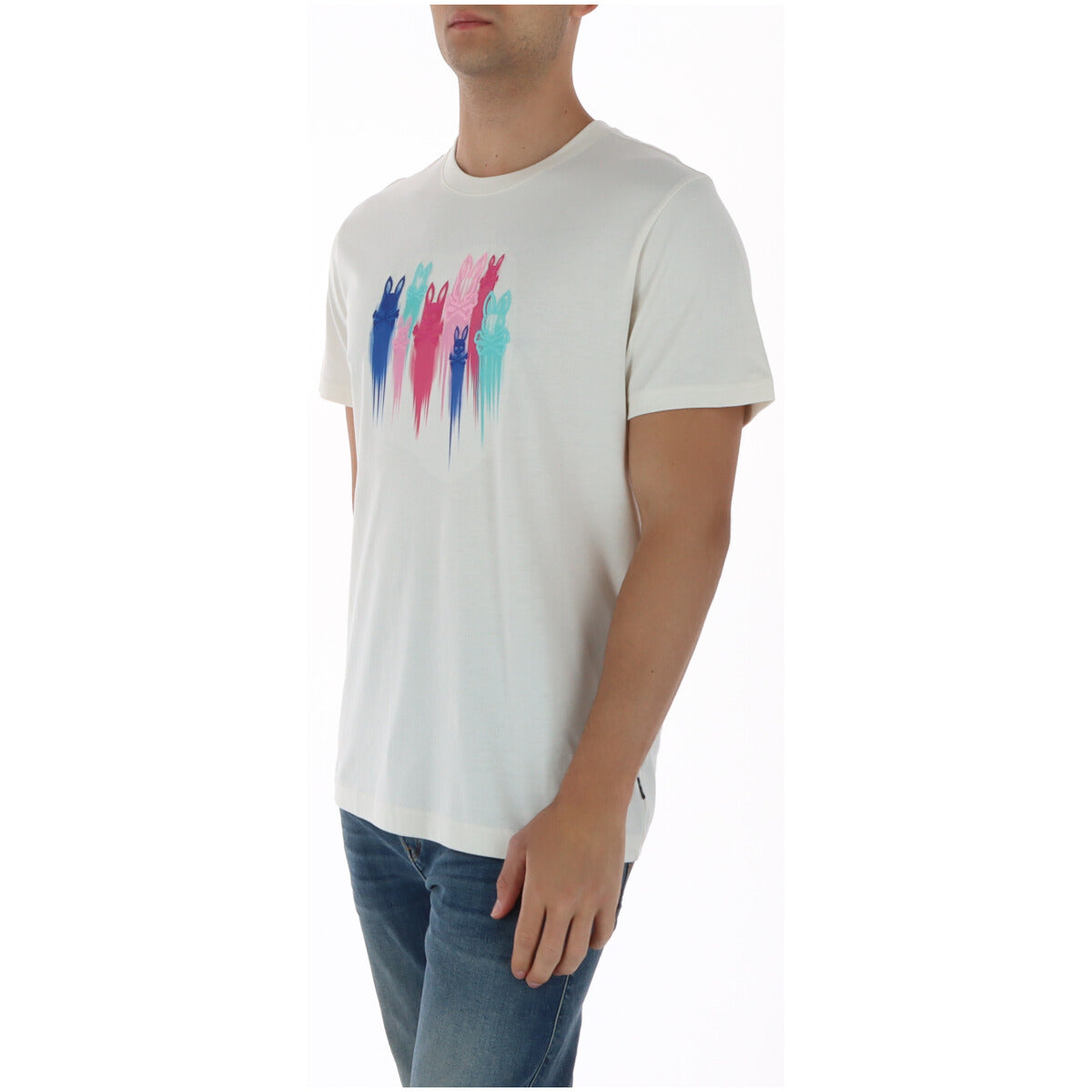 Psycho Bunny T-Shirt Uomo Psycho Bunny MT0200228 white  white