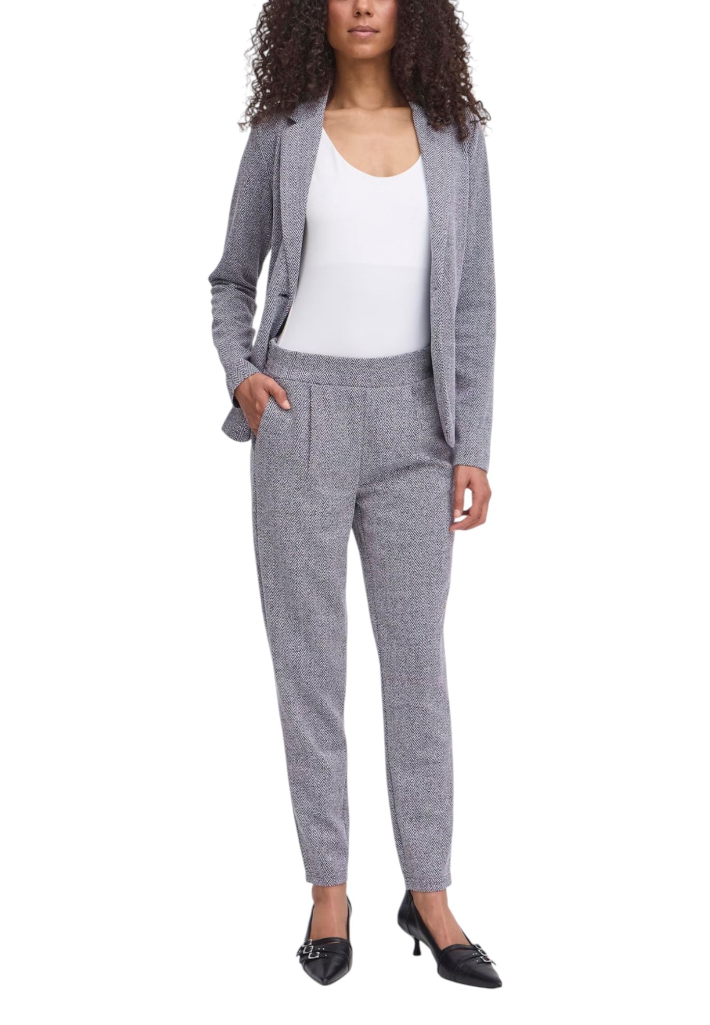 Ichi Pantaloni Donna Ichi 20121601 blue  blue