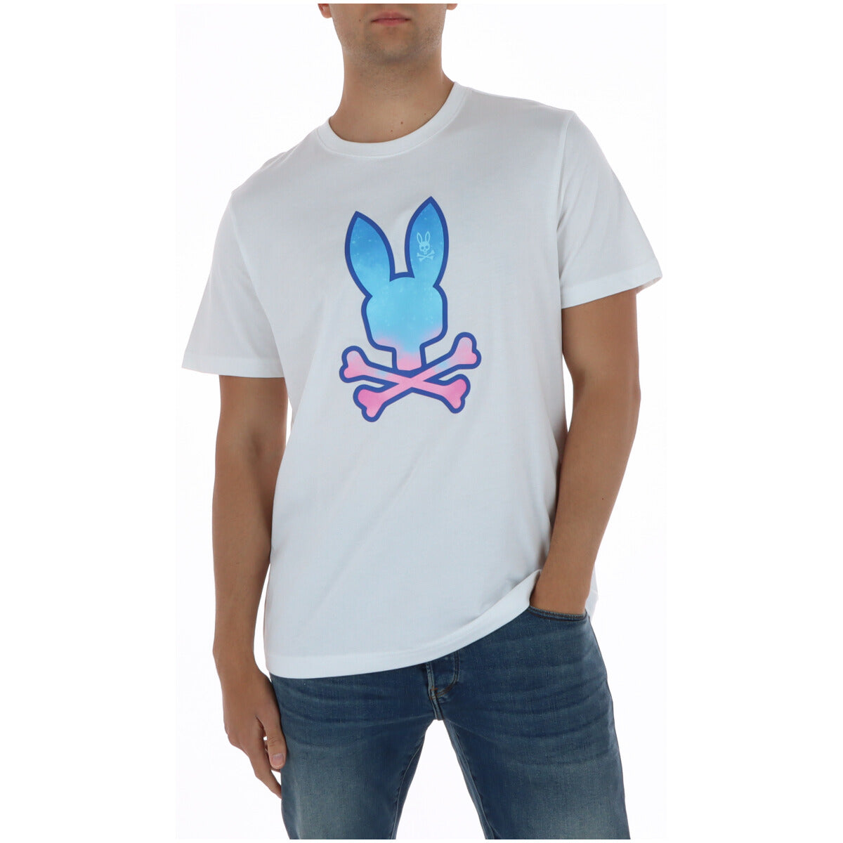 Psycho Bunny T-Shirt Uomo Psycho Bunny MT0200237 white  white
