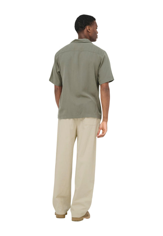 Only & Sons Camicia Uomo Only & Sons Onsperu Ss Reg Tencel Shirt Noos green  green