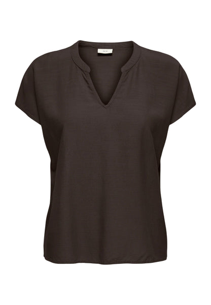 Jacqueline De Yong Blouse Donna Jacqueline De Yong Jdycaya Lion Linen S/S Top Wvn Dia brown  brown