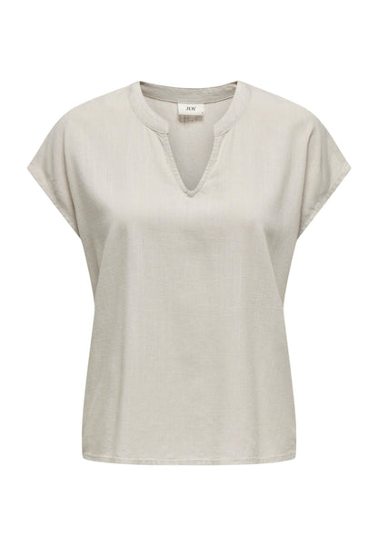Jacqueline De Yong Blouse Donna Jacqueline De Yong Jdycaya Lion Linen S/S Top Wvn Dia grey  grey