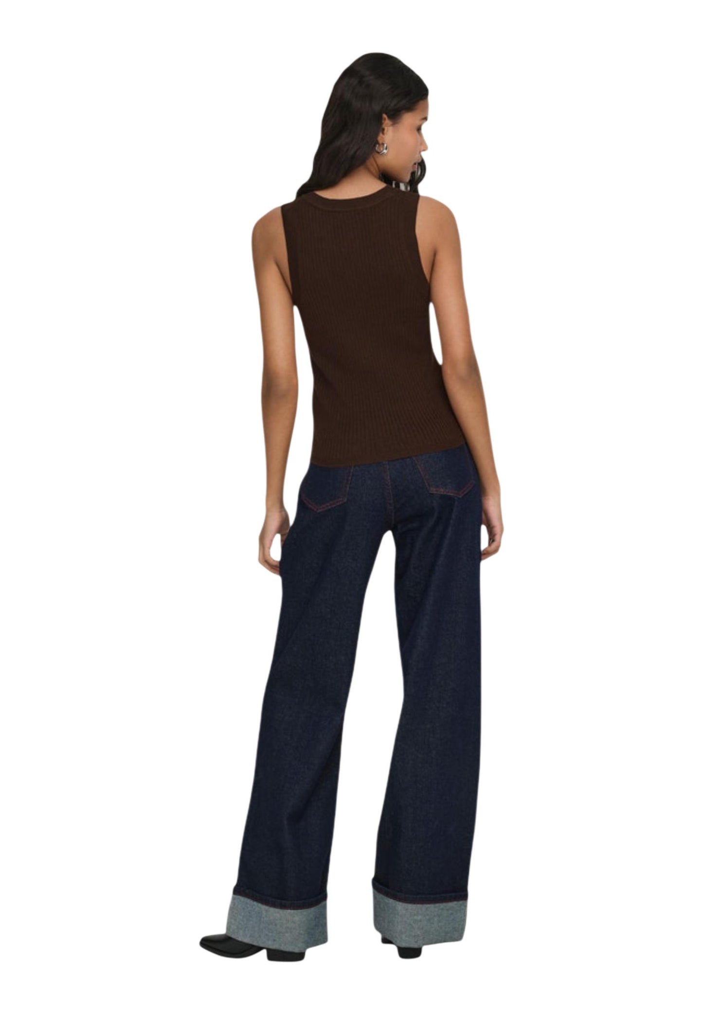 Jacqueline De Yong Gilet Donna Jacqueline De Yong Jdyaya Tank Top Knt Noos brown  brown