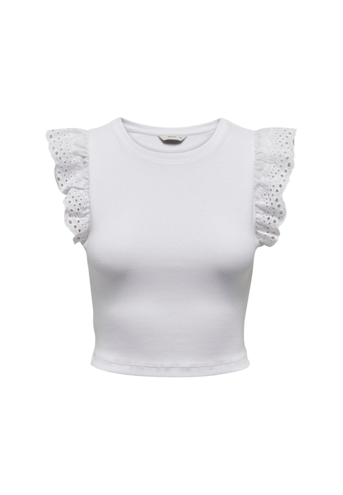 Only Top Donna Only Onlmathilda S/L Lace Detail Jrs Noos white  white