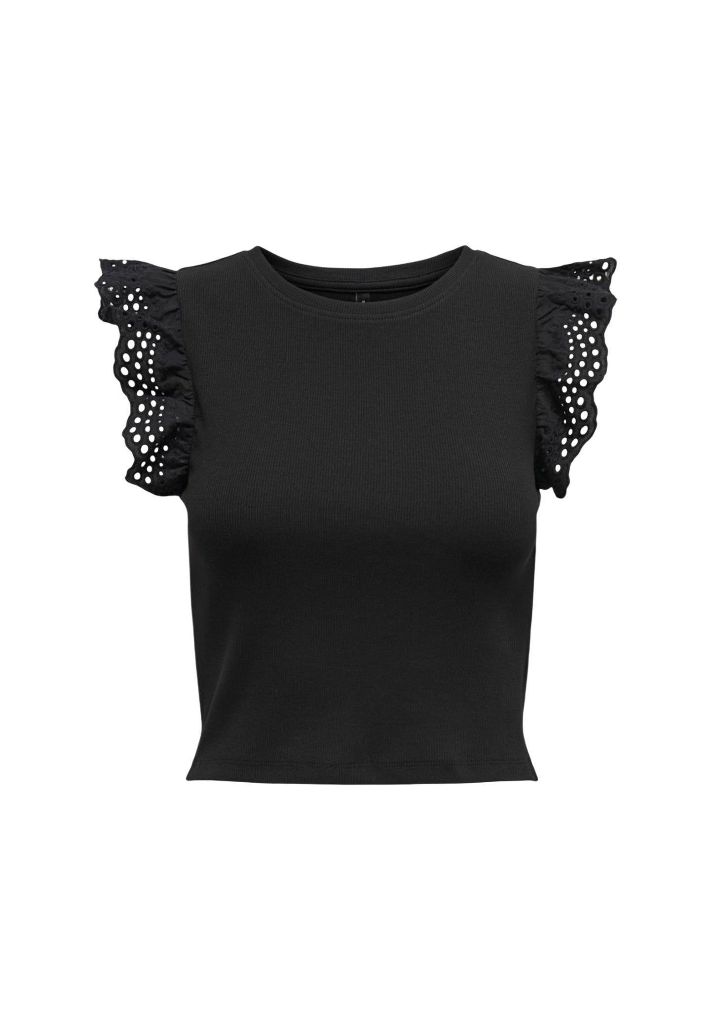 Only Top Donna Only Onlmathilda S/L Lace Detail Jrs Noos black  black