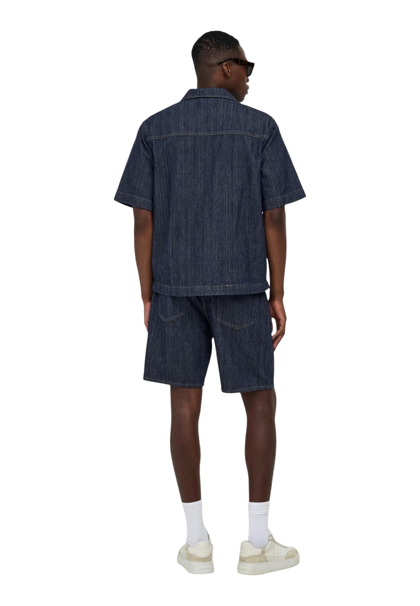 Only & Sons Camicia Uomo Only & Sons Onswayne S/S Db 7354 Azg Dnm Shirt blue  blue
