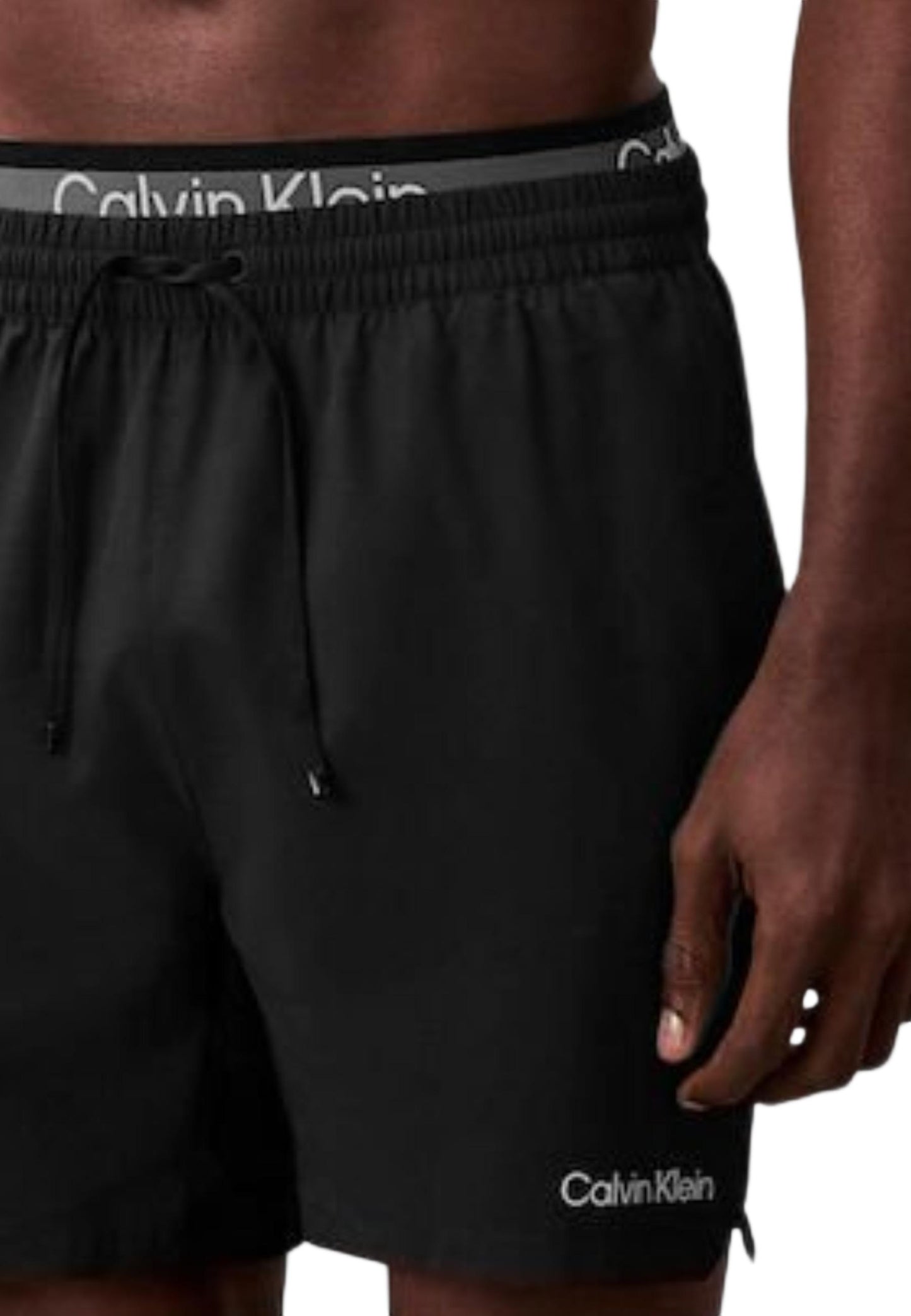 Calvin Klein Jeans Costume Uomo Calvin Klein Jeans MEDIUM DRAWSTRING DOUBLE WAISTBA black  black