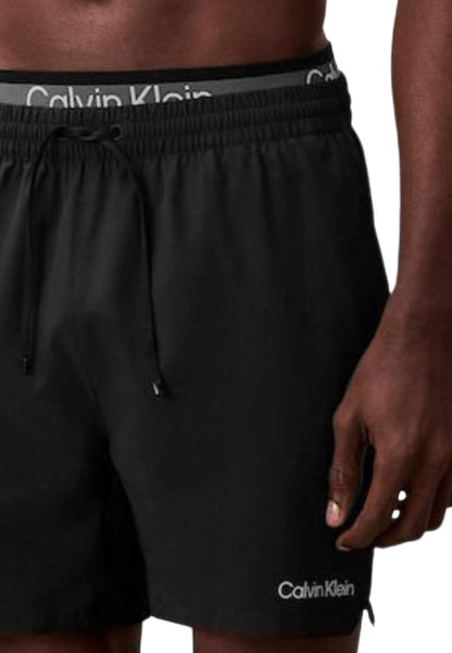 Calvin Klein Jeans Costume Uomo Calvin Klein Jeans MEDIUM DRAWSTRING DOUBLE WAISTBA black  black