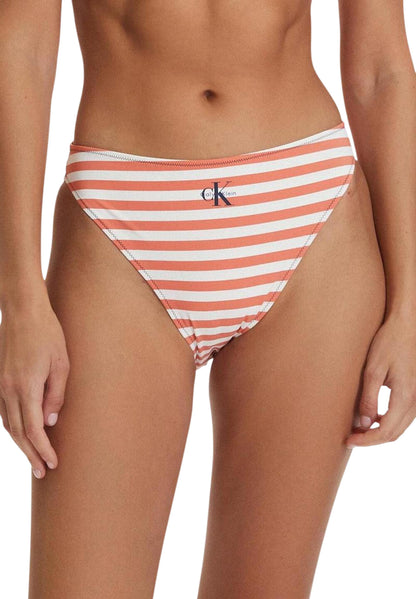 Calvin Klein Jeans Costume Donna Calvin Klein Jeans HIGH LEG BIKINI orange  orange
