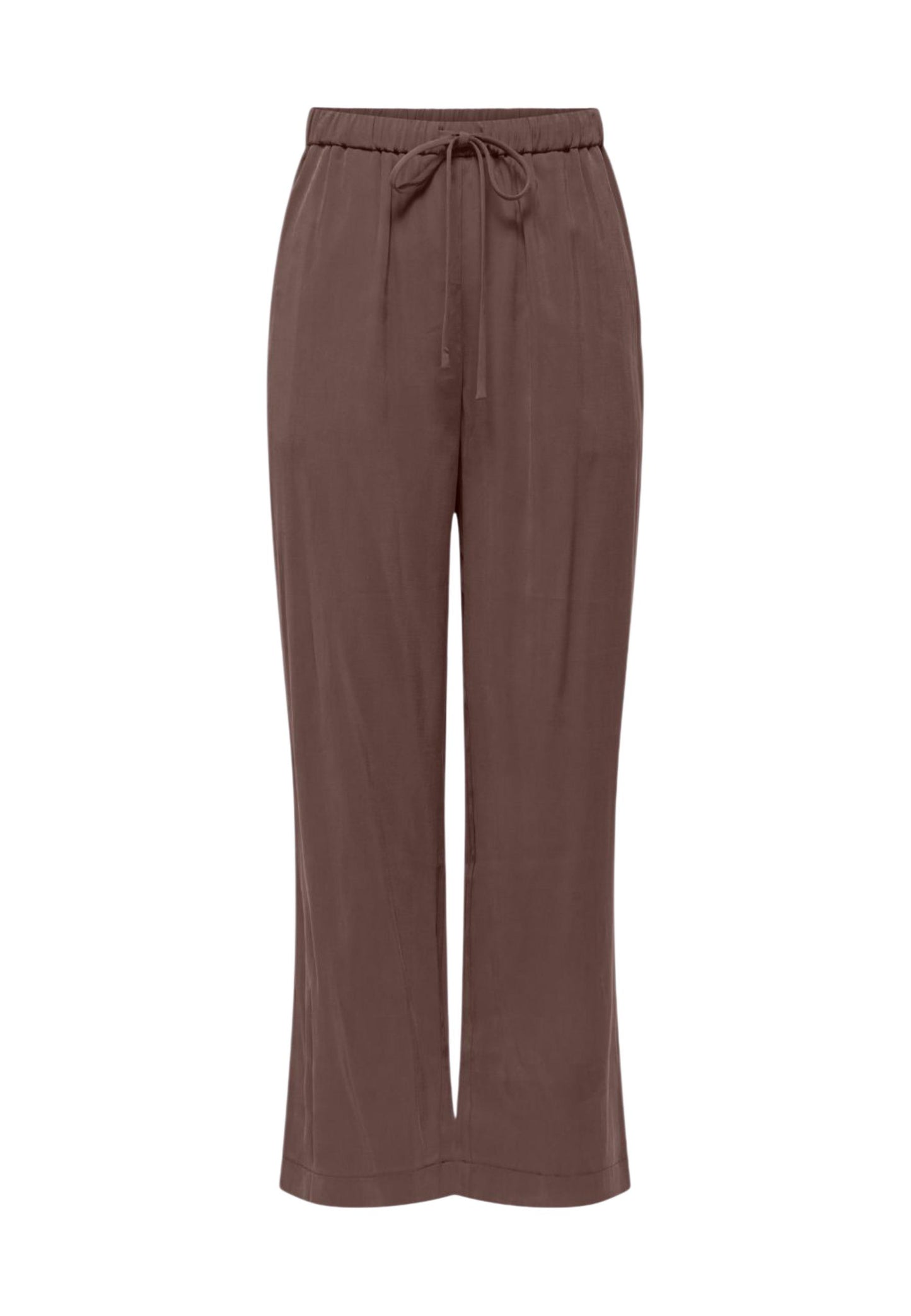 Only Pantaloni Donna Only Onlmadeli Oaklyn Long Pull Up Wvn brown  brown
