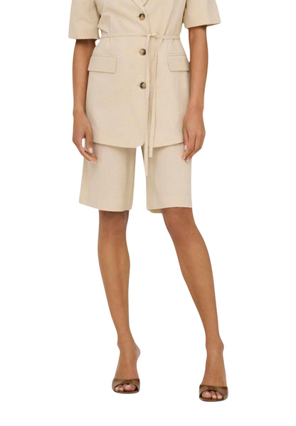 Jacqueline De Yong Shorts Donna Jacqueline De Yong Jdynaomi Linen Mw Bermuda Shorts Tlr beige  beige